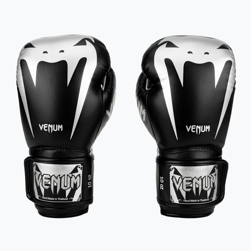 Venum Giant 3.0 negru și argintiu mănuși de box 2055-128 2