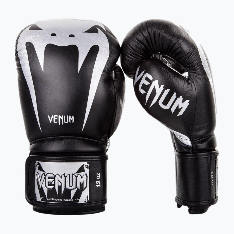 Venum Giant 3.0 negru și argintiu mănuși de box 2055-128