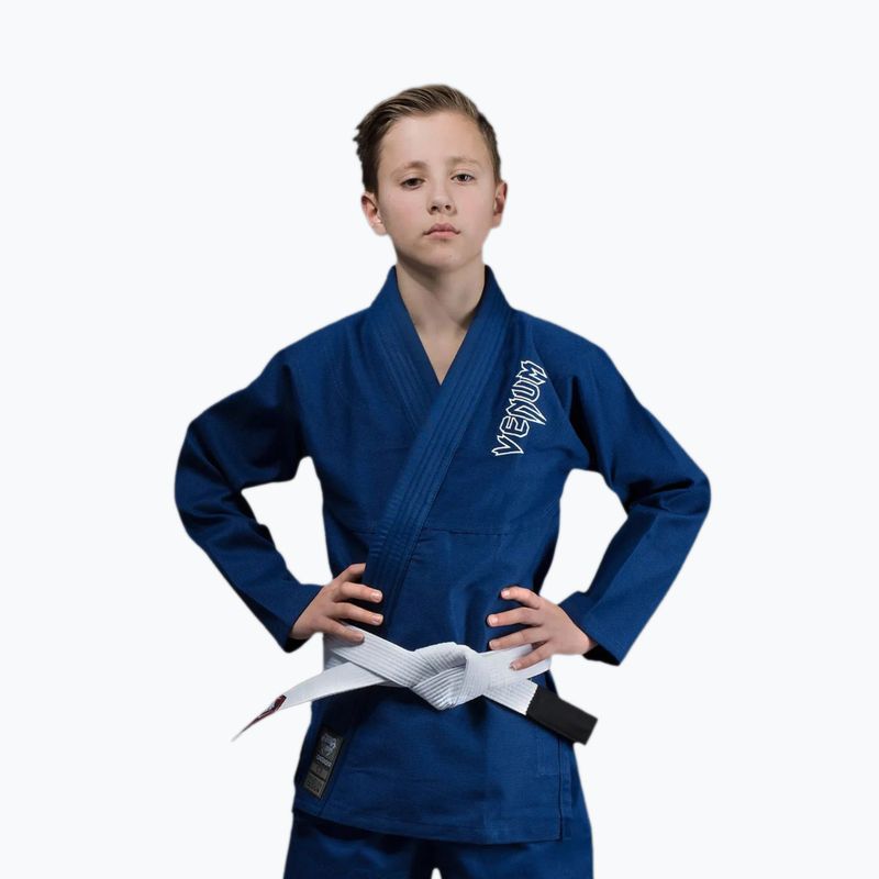 Kimono de jiu-jitsu brazilian pentru copii Venum Contender blue 6