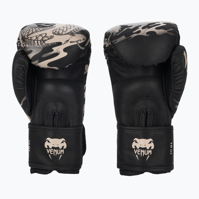 Mănuși de box Venum Dragon's Flight black/sand 2