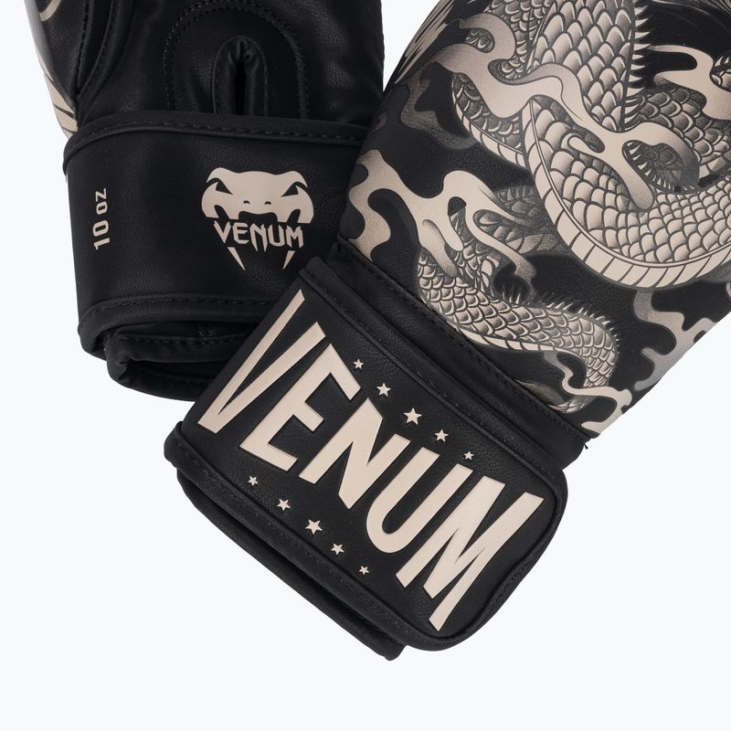 Mănuși de box Venum Dragon's Flight black/sand 4