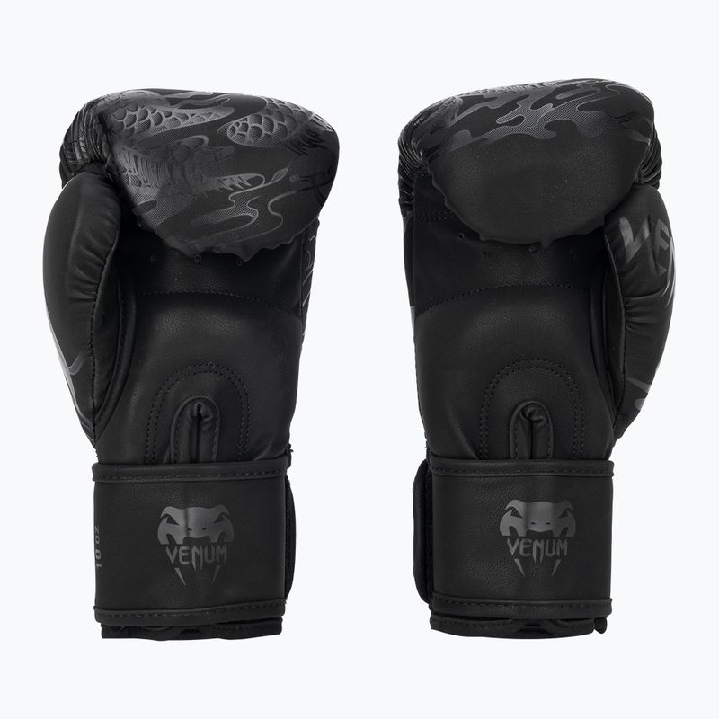 Mănuși de box Venum Dragon's Flight black/black 2
