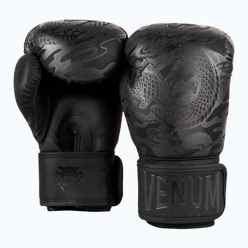 Mănuși de box Venum Dragon's Flight black/black 5