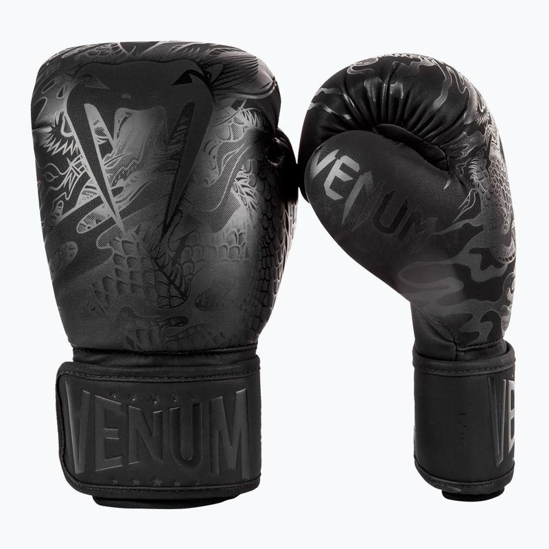 Mănuși de box Venum Dragon's Flight black/black 6