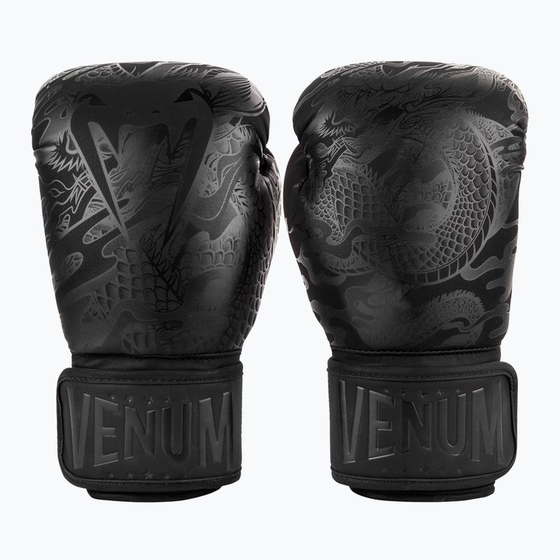 Mănuși de box Venum Dragon's Flight black/black 7