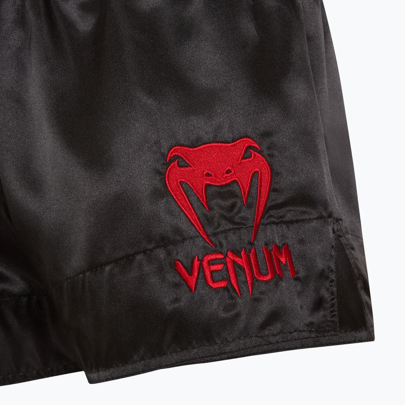 Pantaloni scurți de antrenament pentru bărbați Venum Classic Muay Thai black/red 3