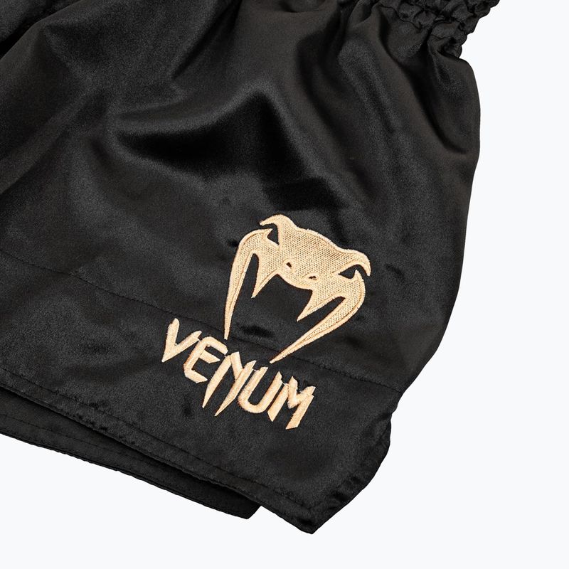 Pantaloni scurți de antrenament pentru bărbați Venum Classic Muay Thai black/gold 5