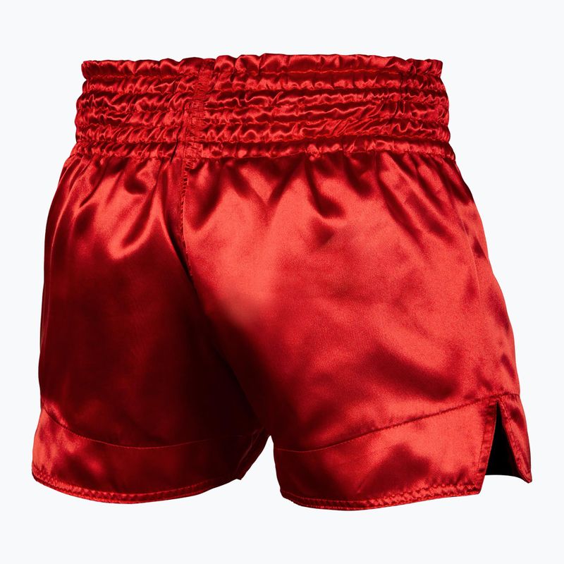 Pantaloni scurți de antrenament pentru bărbați Venum Classic Muay Thai bordeaux/gold 2