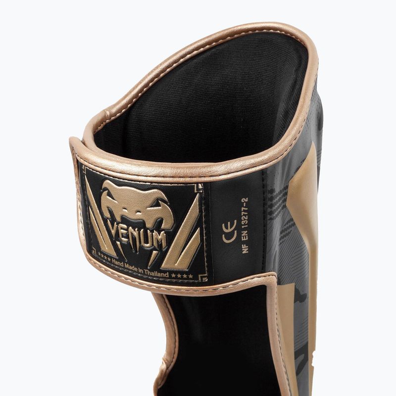 Protecții de tibie Venum Elite Standup dark camo/gold 4