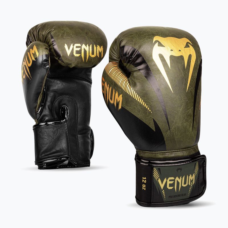 Venum Impact mănuși de box verde 03284-230-10OZ 9