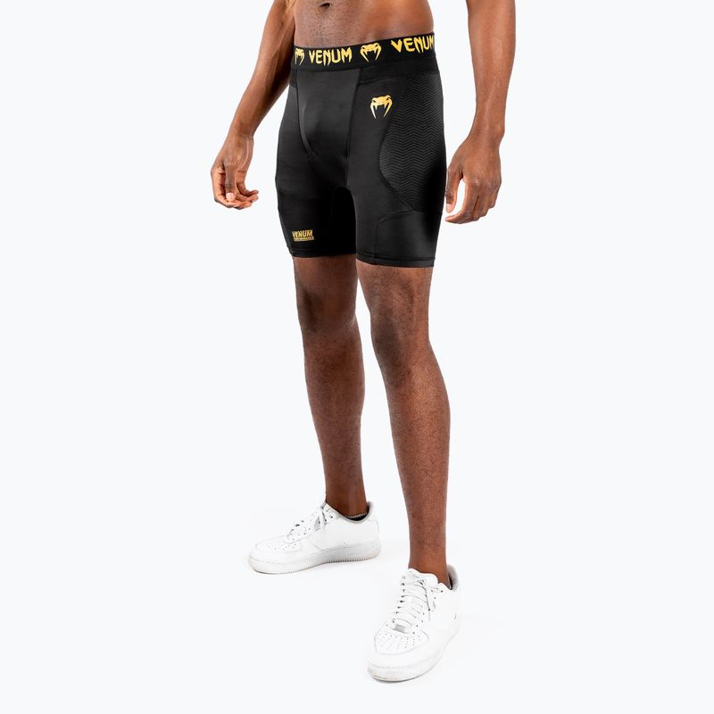 Pantaloni scurți de antrenament pentru bărbați Venum G-Fit Compression black/gold 3