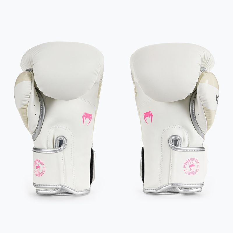 Venum Elite mănuși de box pentru bărbați alb și argintiu 1392-574 2