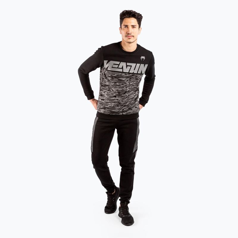 Bluză pentru bărbați Venum Connect Crewneck black/dark camo 2