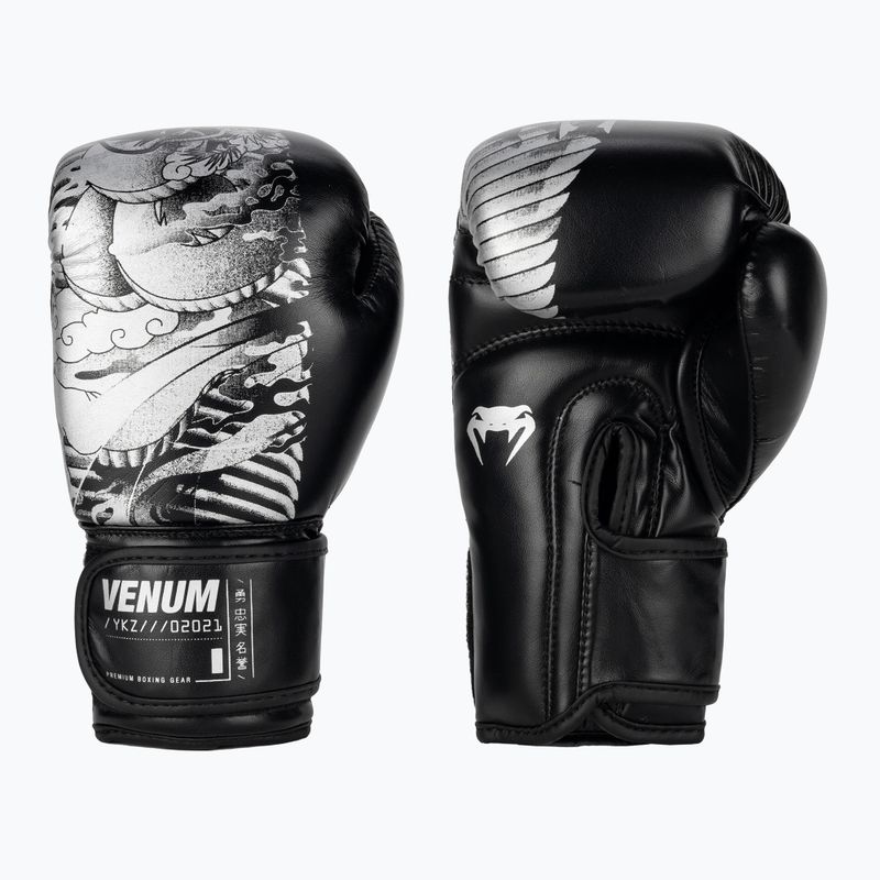 Mănuși de box pentru copii Venum YKZ21 Boxing black/white