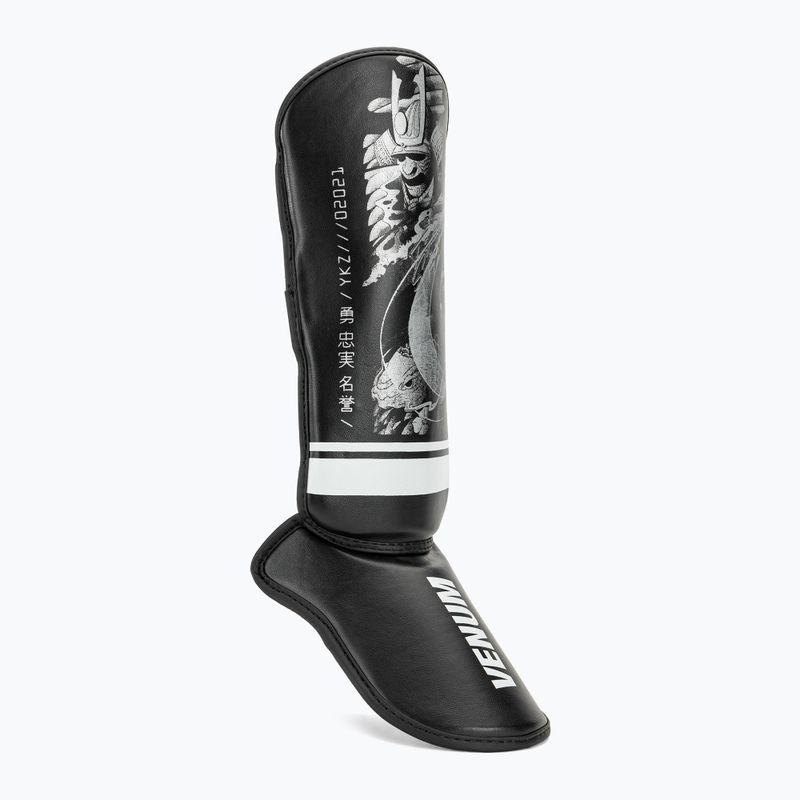 Protecții de tibie pentru copii Venum YKZ21 Shin black/white