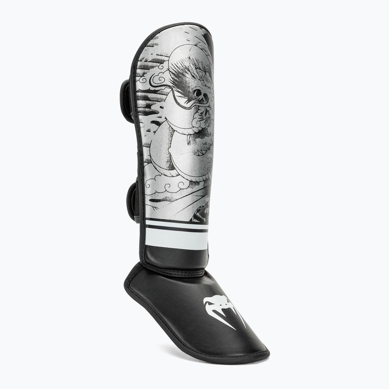 Protecții de tibie pentru copii Venum YKZ21 Shin black/white 2