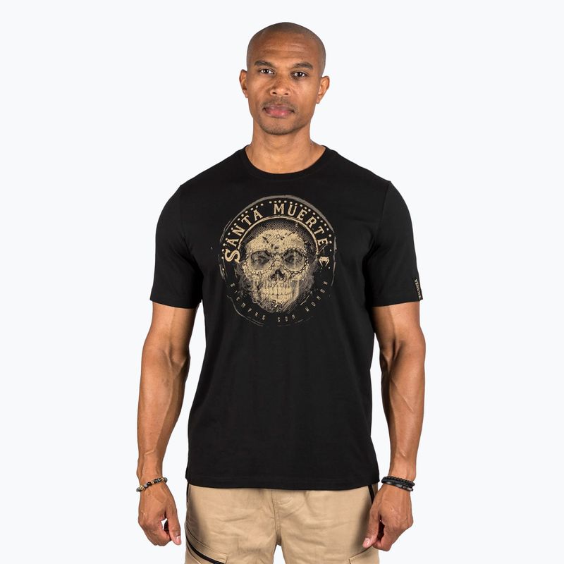Tricou pentru bărbați Venum Santa Muerte Dark Side black/brown