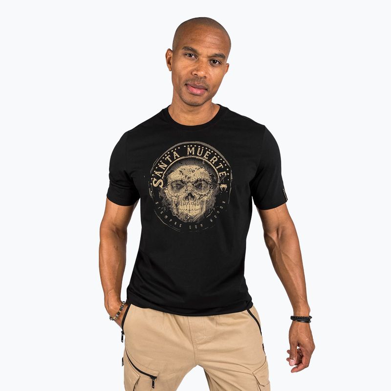 Tricou pentru bărbați Venum Santa Muerte Dark Side black/brown 5