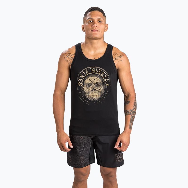 Tank top pentru bărbați Venum Santa Muerte Dark Side black/brown 4