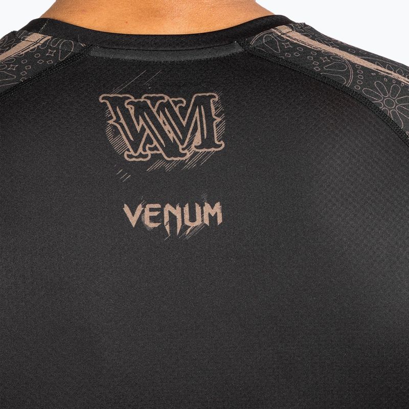 Rashguard longsleeve pentru bărbați Venum Santa Muerte Dark Side black/brown 6