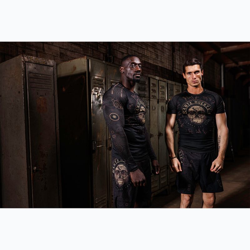 Rashguard longsleeve pentru bărbați Venum Santa Muerte Dark Side black/brown 7