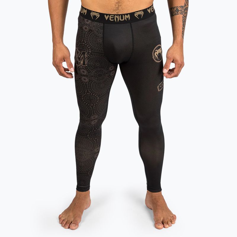 Colanți pentru bărbați Venum Santa Muerte Dark Side Spats black/brown