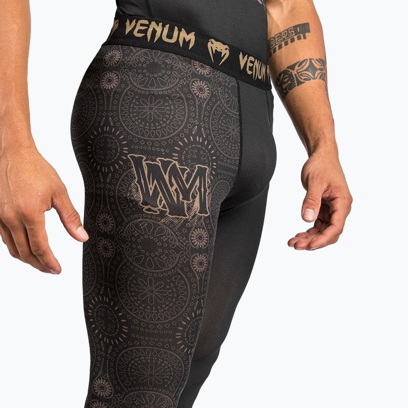 Colanți pentru bărbați Venum Santa Muerte Dark Side Spats black/brown 8