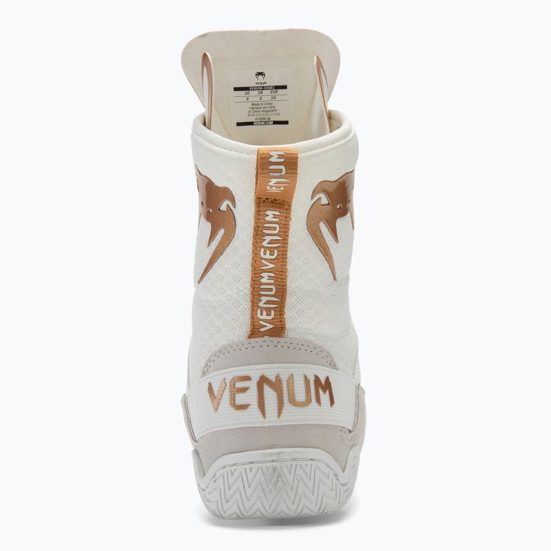 Încălțăminte de box Venum Elite Boxing white/gold 6