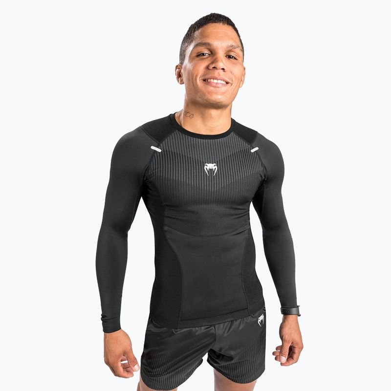 Rashguard longslevee pentru bărbați Venum Biomecha black/grey