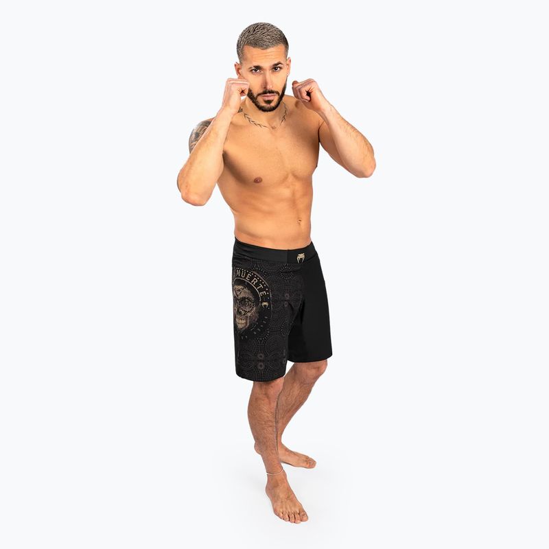 Pantaloni scurți de antrenament pentru bărbați Venum Santa Muerte Dark Side Fightshorts black/brown 2