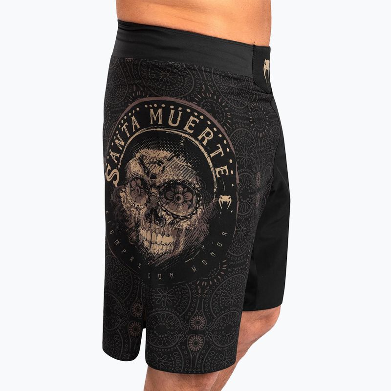 Pantaloni scurți de antrenament pentru bărbați Venum Santa Muerte Dark Side Fightshorts black/brown 5