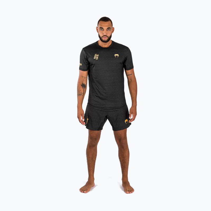Tricou de antrenament pentru bărbați Venum X Ares 2.0 Dry Tech negru/auriu 2