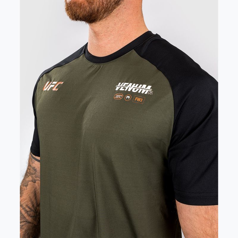 Tricou pentru bărbați Venum UFC By Adrenaline Fight Week Dry-Tech khaki 5