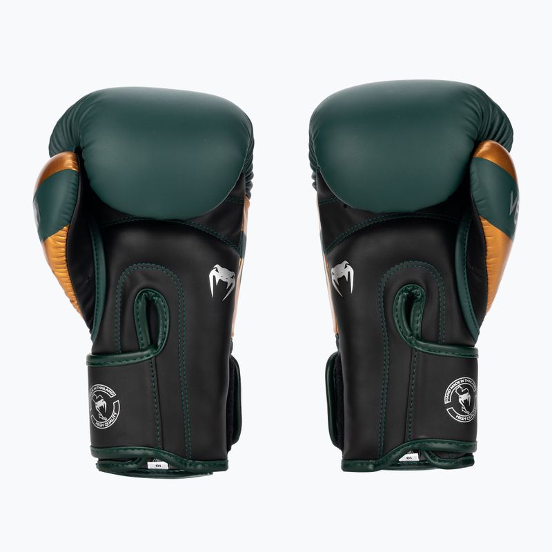 Mănuși de box Venum Elite green/bronze/silver 2