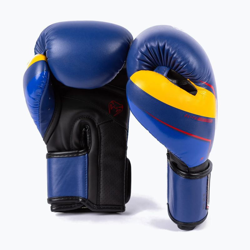 Mănuși de box pentru bărbați Venum Elite Evo blue/yellow 2