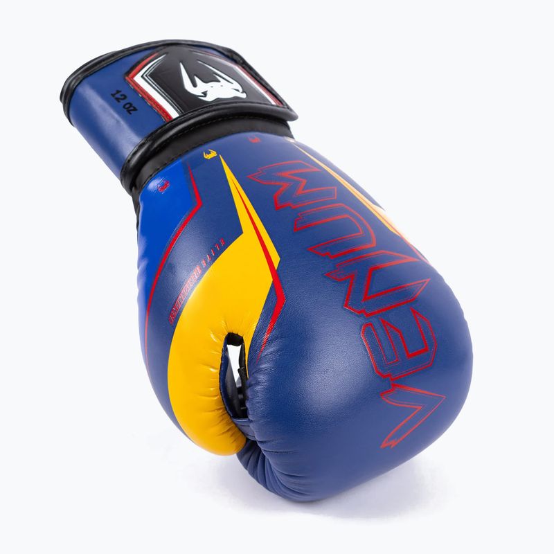 Mănuși de box pentru bărbați Venum Elite Evo blue/yellow 4