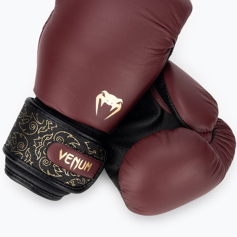 Mănuși de box Venum Power 2.0 burgundy/black 4