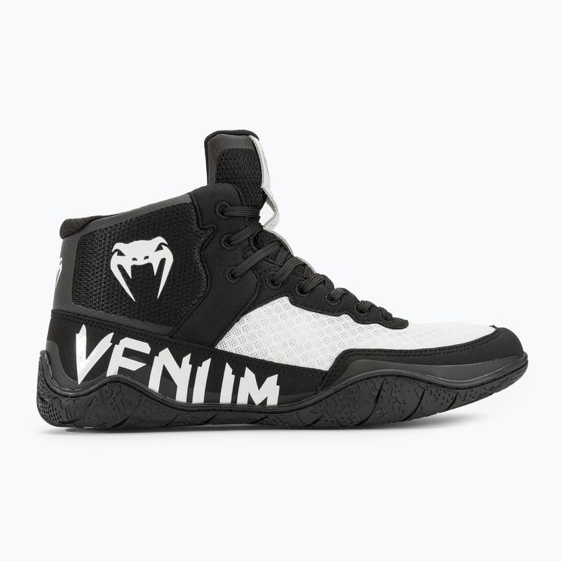 Încălțăminte de box Venum Elite Wrestling black/white 2