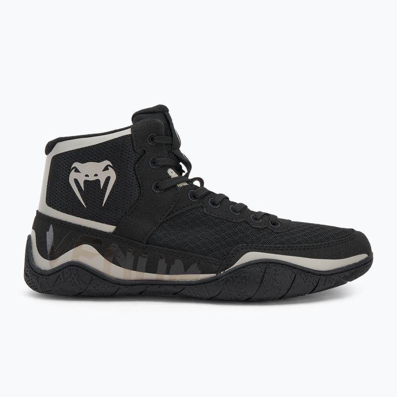 Încălțăminte de box Venum Elite Wrestling black/sand 2