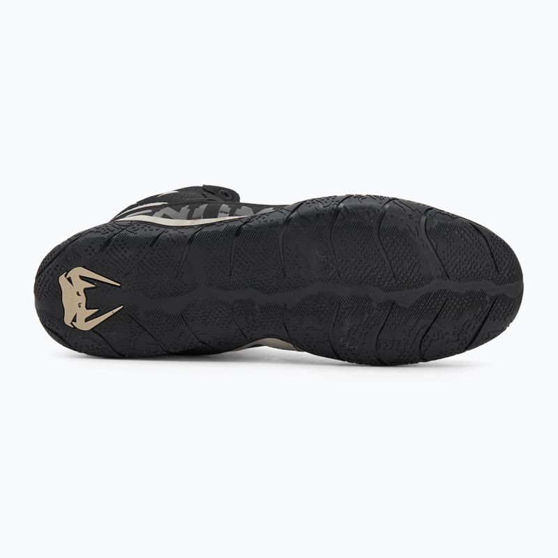 Încălțăminte de box Venum Elite Wrestling black/sand 5