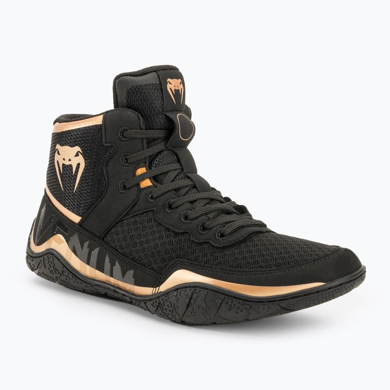 Încălțăminte de box Venum Elite Wrestling black/bronze