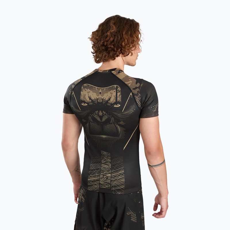 Bărbați Venum Gorilla Jungle Rashguard negru/nisip pentru bărbați 3