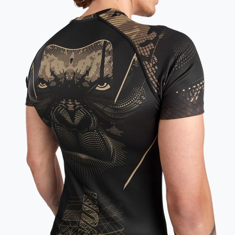 Bărbați Venum Gorilla Jungle Rashguard negru/nisip pentru bărbați 6