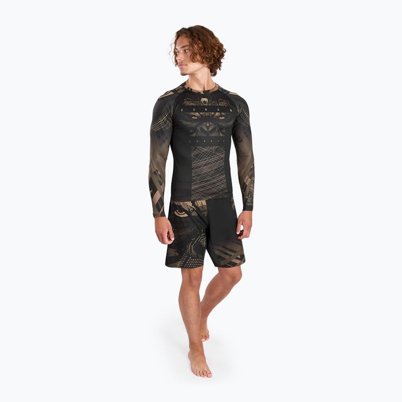 Jachetă pentru bărbați Venum Gorilla Jungle Rashguard nisip/negru pentru bărbați 2