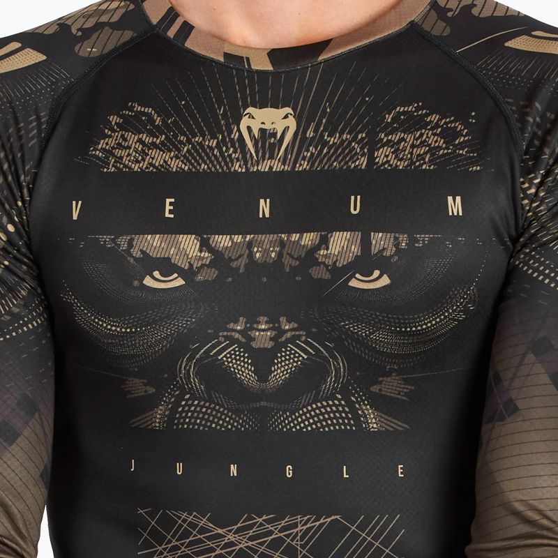 Jachetă pentru bărbați Venum Gorilla Jungle Rashguard nisip/negru pentru bărbați 6