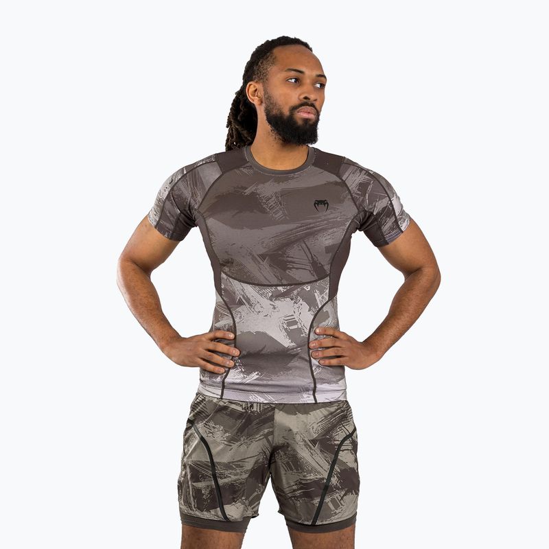 Tricou pentru bărbați Venum Electron 3.0 Rashguard sand