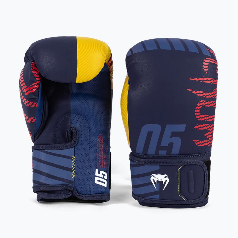 Mănuși de box pentru bărbați Venum Sport 05 Boxing blue/yellow