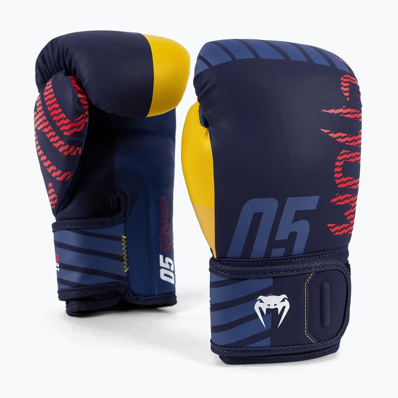 Mănuși de box pentru bărbați Venum Sport 05 Boxing blue/yellow 2