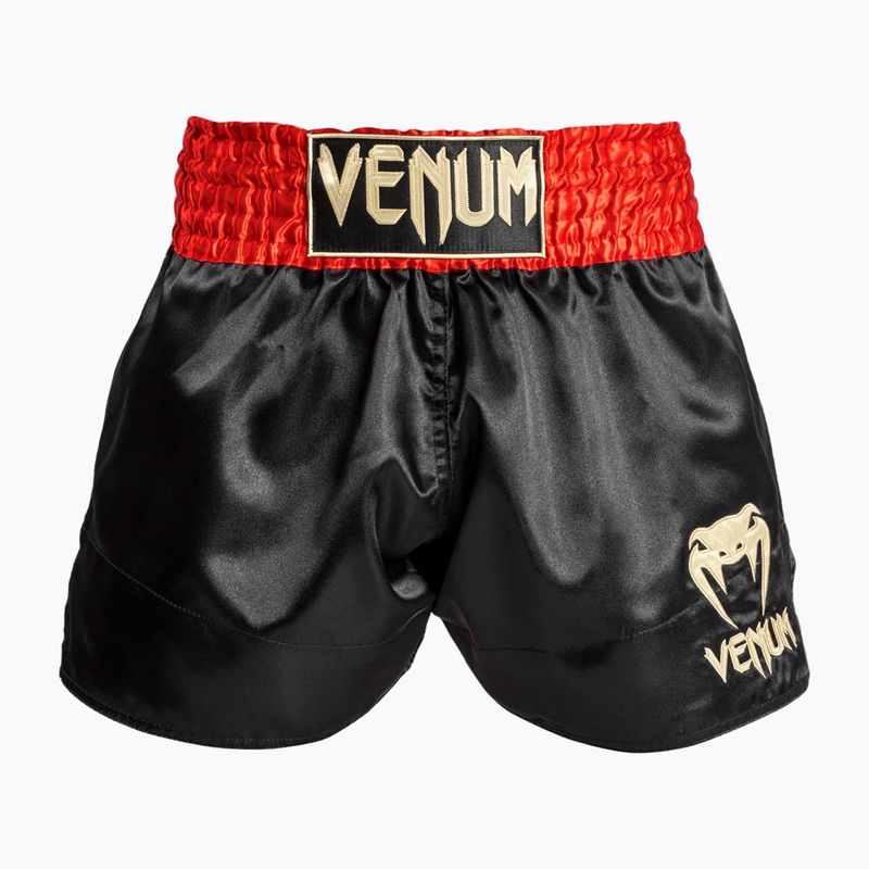 Pantaloni scurți de antrenament pentru bărbați Venum Classic Muay Thai red/black/gold