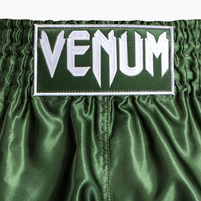 Șorturi de antrenament pentru bărbați Venum Classic Muay Thai khaki/white 5